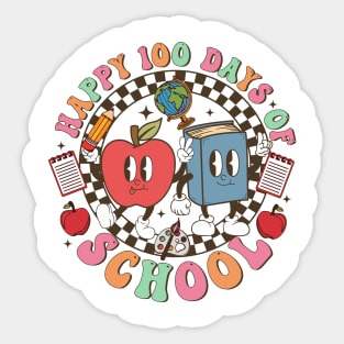 Happy 100 Days Of School, Funny 100 Days Of School, 100th Day Teacher Life, Book Lovers Sticker